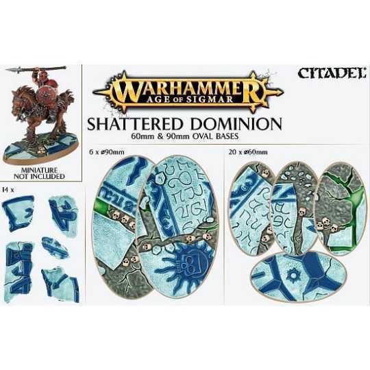 SHATTERED DOMINION 60MM & 90MM OVAL BASES